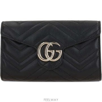 (당일) 26FW 구찌 GG 마몬트 체인 블랙 여성 지갑 837745 AAET8 1000