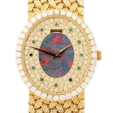 [폴스두잉] PIAGET 피아제 트레디션 다이아몬드,에메랄드세팅 옐로골드18K 신형 시계