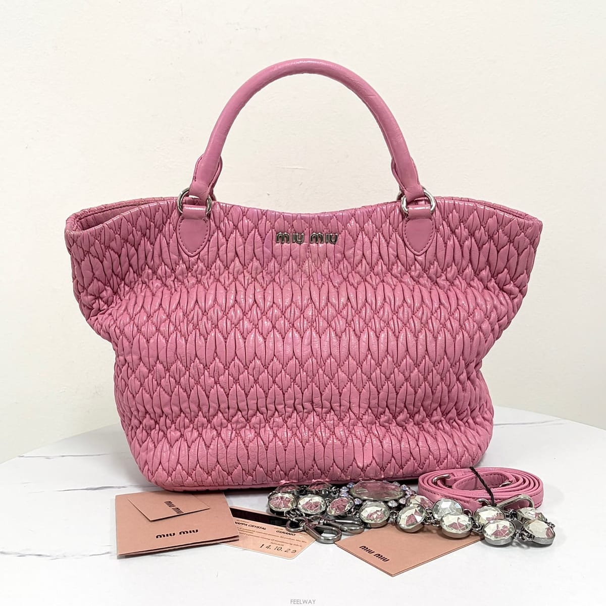 Miu Miu �̿�̿� ���� ũ����Ż ���׶� ��Ʈ�� & ����� (RN0896)�̿�̿� ���� ũ����Ż ���׶� ��Ʈ�� & ����� (RN089
