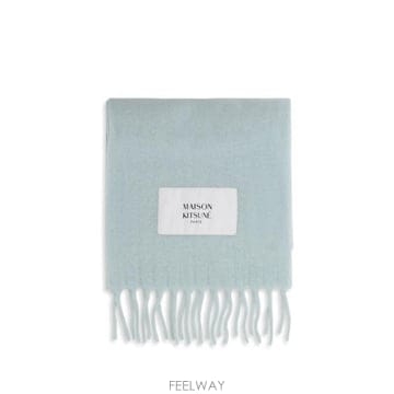 26FW 메종키츠네 베이비 알파카 스카프 LM06206WA0022 0555 LIGHT BLUE