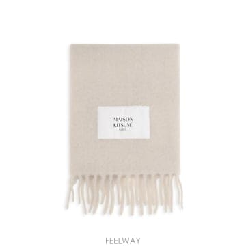 26FW 메종키츠네 베이비 알파카 스카프 LM06206WA0022 0548 CREAM