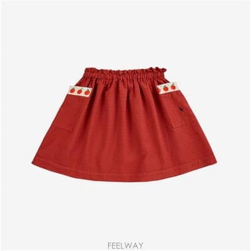 24SS 보보쇼즈 포켓 우븐 스커트