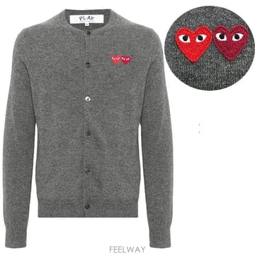 26FW[주아몰] 꼼데가르송 가디건 더블하트 AX N057 051 3 국내발송