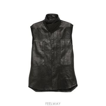 26FW 릭 오웬스 가죽 자켓 RR02F4223 LBK 09 BLACK
