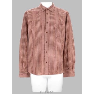 26FW 와이엠씨 긴팔 셔츠 P2BAA BROWNMULTI