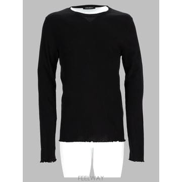 26FW 아워레가시 반팔 티셔츠 M4266EC CHARREDSHADERIPPLERIB WHITE