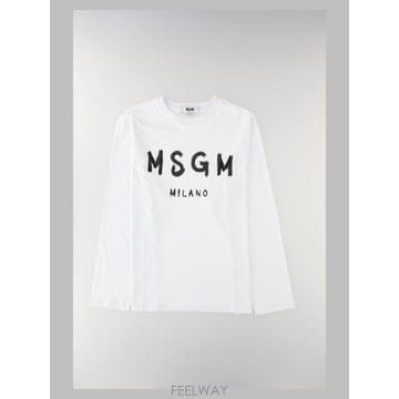 26FW 엠에스지엠 반팔 티셔츠 2000MM511 20000201 WHITE