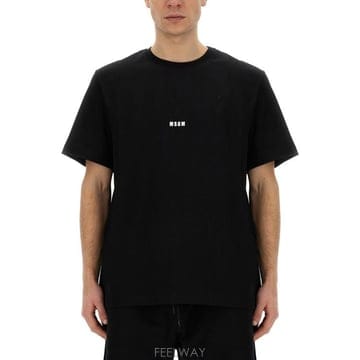 26FW 엠에스지엠 반팔 티셔츠 2000MM500 20000299 BLACK