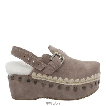 26FW 모우 뮬 슬리퍼 611003A ELGRY GREY