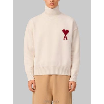 26 F/W 아미 아미 드 꾀흐 터틀넥 스웨터 UKS839018154 B0022314122