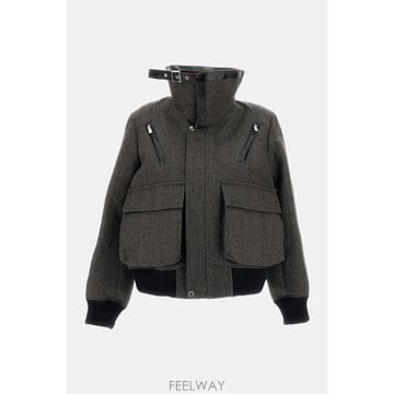26 F/W 사카이 헤링본 퍼퍼 BLUSON 2608765612 B0032310963