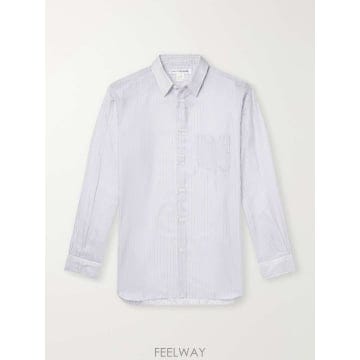 꼼데가르송 스트라이프 사틴 셔츠 FZ-B142-PER B0082314426