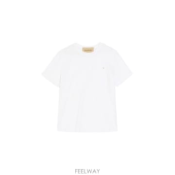 발렌티노 VALENTINO 코튼 티셔츠 WITH VGOLD VMG1 B0192313372