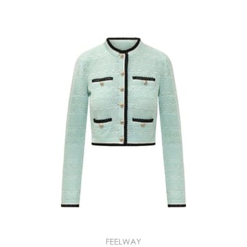 셀프 포트레이트 크롭 가디건 PF26072CGGREEN B0192313665