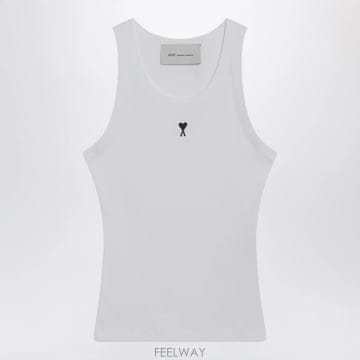 26 F/W 아미 화이트 아미 드 꾀흐 탱크 탑 FTP811JE011 B0052314227