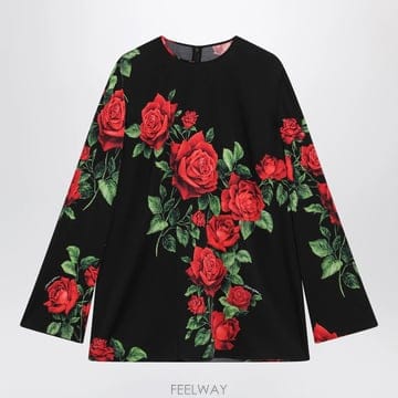 26 F/W 돌체 앤 가바나 실크 블라우스 WITH 플로랄 프린트 F B0052314996