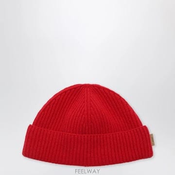 26 F/W 아미 루비 레드 리브드 울 비니 UBO010AK0005- B0052315004