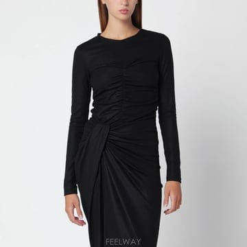 26 F/W 이자벨 마랑 ETOILE DELESA 블랙 울 저지 탑  B0052315053