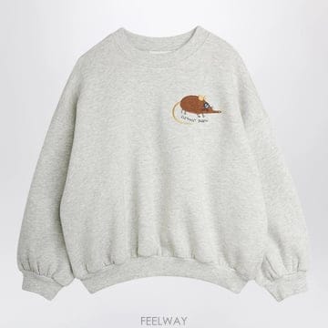 26 F/W 미니로디니 멜랑주 그레이 맨투맨 인 오가닉 코튼 (KID B0052315093