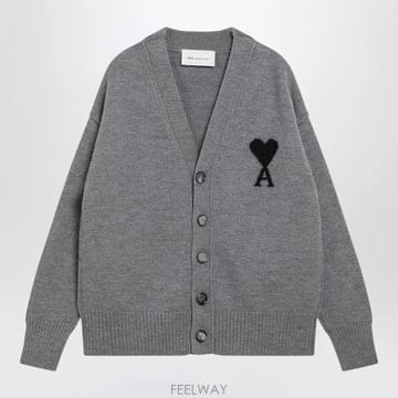 26 F/W 아미 그레이 아미 드 꾀흐 울 가디건 UKC367018- B0052315146