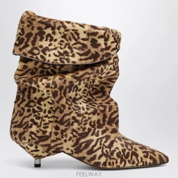26 F/W 이자벨 마랑 ANIMALPRINT 카프 헤어 앵클 부츠  B0052315200