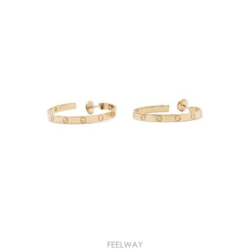 까르띠에 B8028200 18K옐로우골드 라지 LOVE 러브 후프 이어링(귀걸이)aa67532
