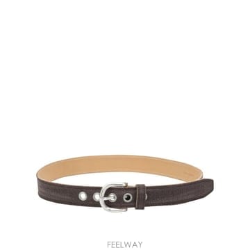 [V90]아워레가시 A2268FMCHOCO 남성 벨트 버클 서스펜더 Denim and leather belt