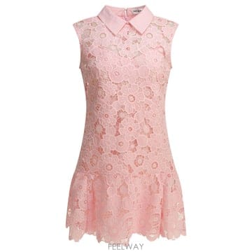 [V90]셀프포트레이트 SS26 164SA PPINK 여성 원피스 드레스 Short A line dress