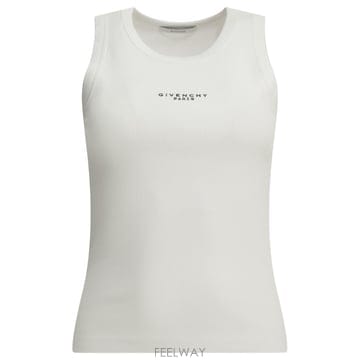 [V90]지방시 BW70FPP7BR100 여성 티셔츠 민소매 셔츠 폴로티 Logo tank top