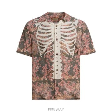 [V90]KAPITAL K2503SS049KHA 남성 셔츠 남방 Bone shirt