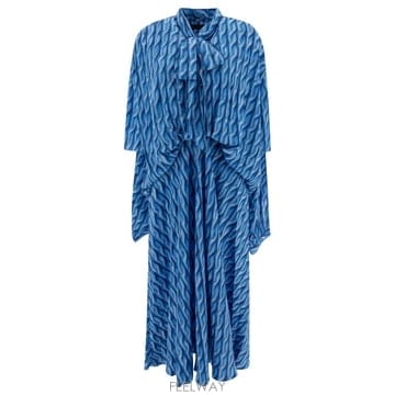 [V90]발렌시아가 814150TRLB44011 여성 원피스 드레스 Printed dress