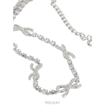 Self Portrait [V90]������Ʈ����Ʈ RS26 611N SLSILVER ���� �Ͱ��� �̾ Necklace with bow[V90]������Ʈ����Ʈ RS26 611N SLSILVER ���� �Ͱ��� ��