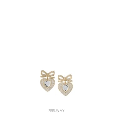 Self Portrait [V90]������Ʈ����Ʈ AW25 615E GDGOLD ���� �Ͱ��� �̾ Heart shaped earrin[V90]������Ʈ����Ʈ AW25 615E GDGOLD ���� �Ͱ��� �̾�