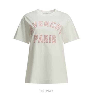 [V90]지방시 BW70G83YRS100 여성 티셔츠 상의 Givenchy Paris Crew Neck T 