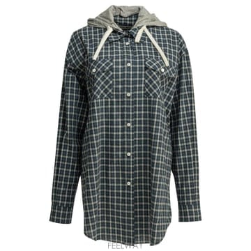 [V90]미우미우 MK20516210F022X S OOO 여성 셔츠 남방 블라우스 Casual hooded 
