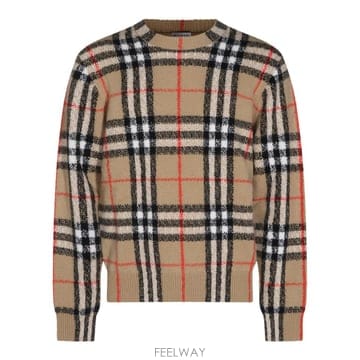 [B47]버버리 8132517B9368 남성 니트 스웨터 가디건 SAND IP CHECK CASHMERE S