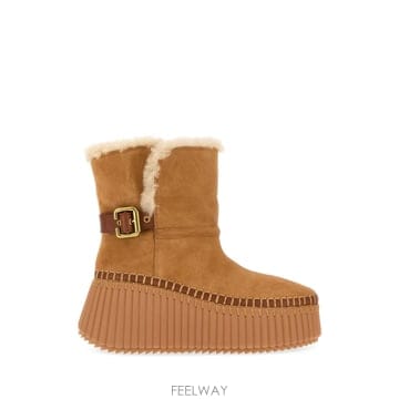 [X45]끌로에 CH26W14MTX 207 여성 앵클부츠 미들 롱부츠 니하이부츠 Caramel suede N