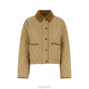 [X45]버버리 8107466 C1544 여성 자켓 베스트 블레이저 봄버 데님 Beige nylon jack