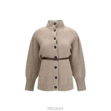 [K68]브루넬로 쿠치넬리 M16750836 C077 여성 니트 스웨터 가디건 High neck Cardig