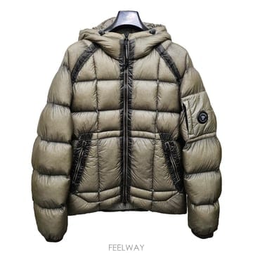 CP컴퍼니 26FW DD쉘 디디쉘 후드 다운 패딩 자켓 폴른 락 21CMOW702A 110416A 356