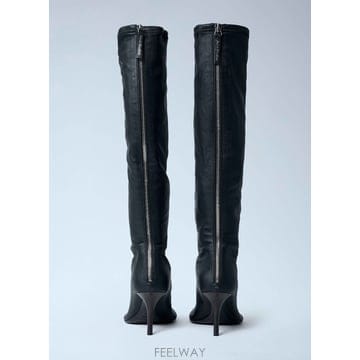 25 F/W 아크네 스튜디오 KNEEHIGH 레더 부츠 AD0862- B0111859185