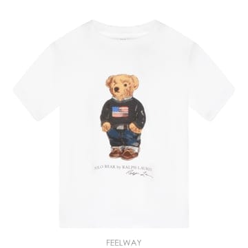 폴로 랄프로렌 키즈 반팔티셔츠 화이트