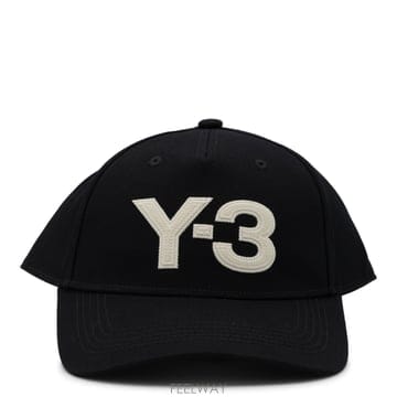 요지 야마모토 Y 3 로고 캡 블랙