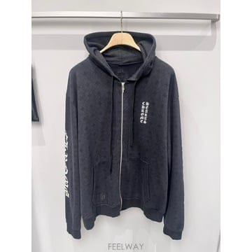 26FW 크롬하츠 로고 패턴 후드 집업 자켓