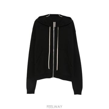 릭오웬스 집업 드로스트링 후드 RU02F4614WSBR09 B0192315861