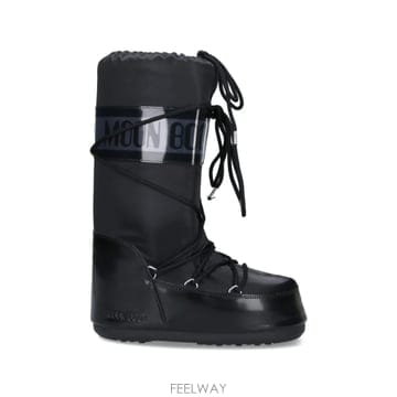 Moon Boot Icon Glance black satin boots 12269060620552 TP725