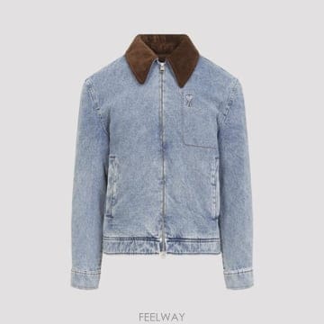 26FW AMI Ami de Coeur 데님 자켓 HJK922DE0046480 TP581596995