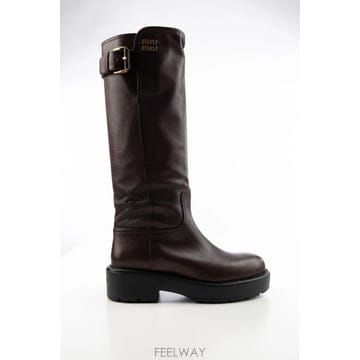 Miu Miu [W63]�̿�̿� 5W767EF055Y9S F0201 ���� ���� ��Ŭ���� �պ��� STIVALI[W63]�̿�̿� 5W767EF055Y9S F0201 ���� ���� ��Ŭ���� 