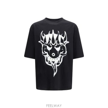 Yohji Yamamoto [K68]�����߸����� KQ8596 BLACK ���� Ƽ���� �μҸ� ž ���� ���� Chito Graphic T[K68]�����߸����� KQ8596 BLACK ���� Ƽ���� �μҸ� ž 