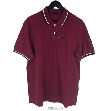 [아마레스]XXL100프라다 로고 패치 카라티SJN256